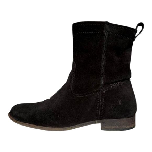 Frye Suede Leather Black Boots | Size 10 - Picture 2 of 8